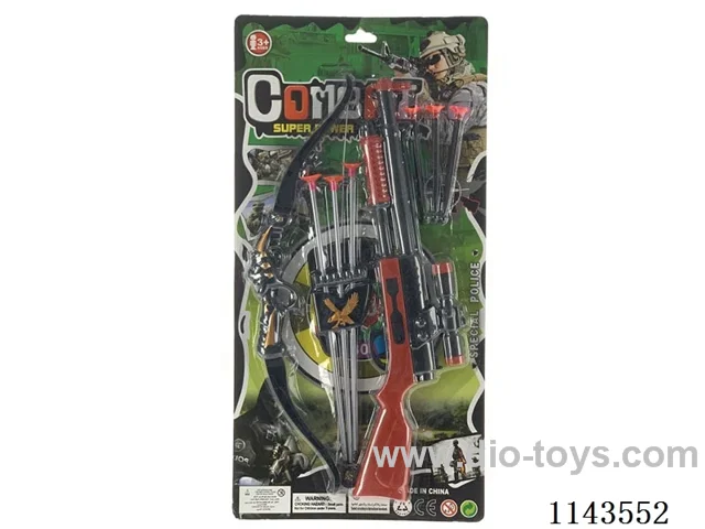 Gun +bow and arrow
