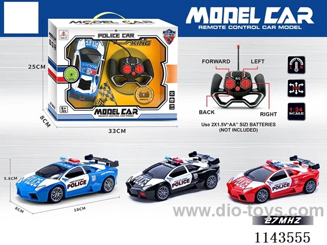 1:24 4ch RC car 3color mixed loading not include battery in Gilf box