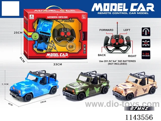1:24 4ch RC car 3color mixed loading not include battery in Gilf box