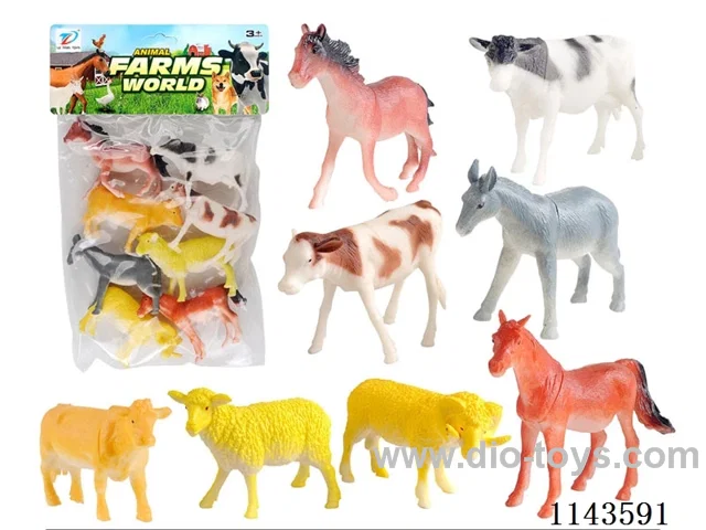 PVC simulation farm animals