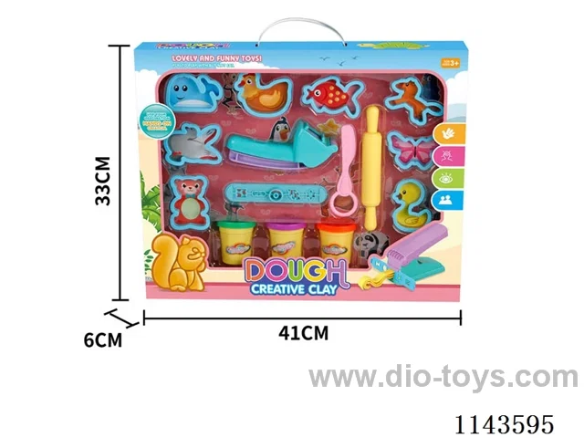 Colourful clay set