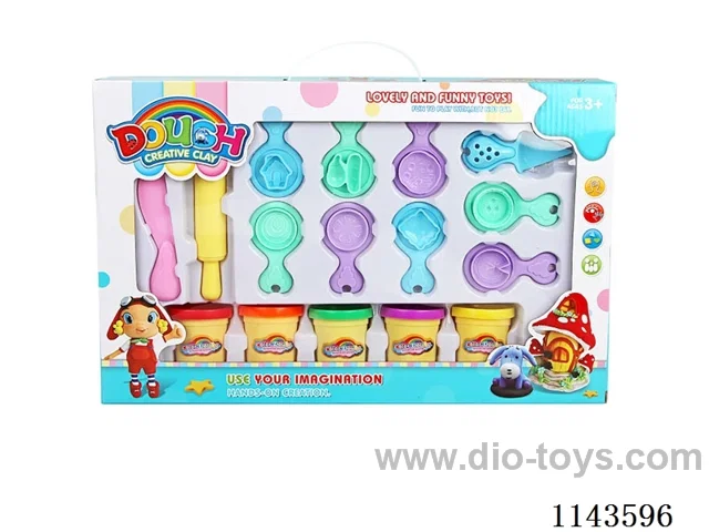 Colourful clay set