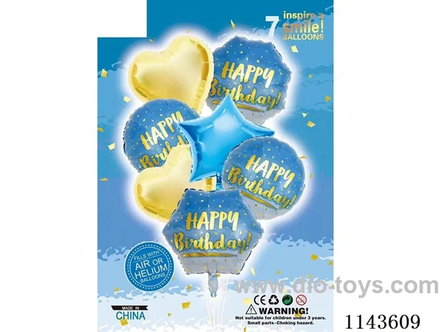Happy Birthday English Set (7PCS)