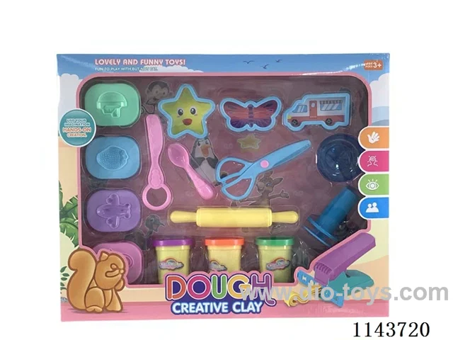 Coloured clay set