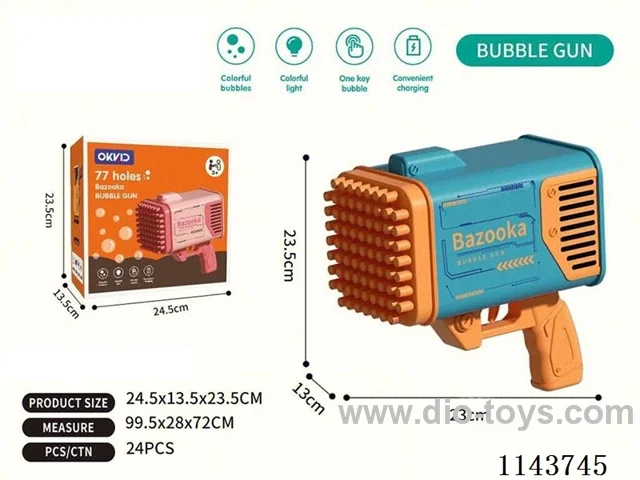77 Holes Bubble Gun - Blue