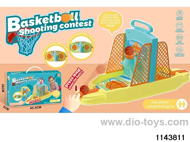 Colourful two-player basketball