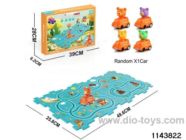 Electric Cartoon Puzzle Railcar