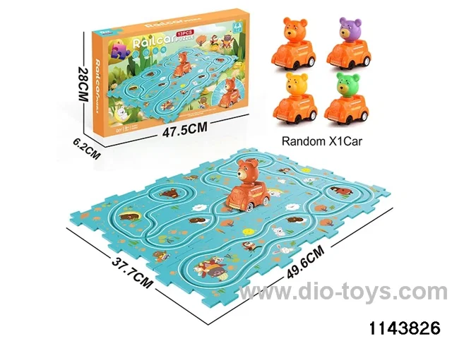 Electric Cartoon Puzzle Railcar