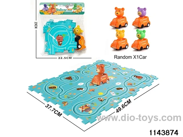 Electric Cartoon Puzzle Railcar