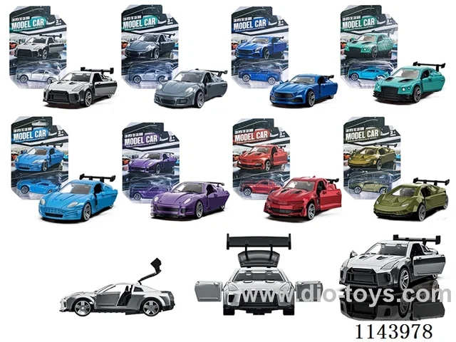 1:60 pull back alloy car