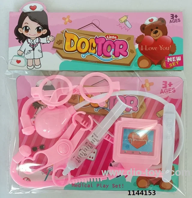 doctor toy in PVC header bag