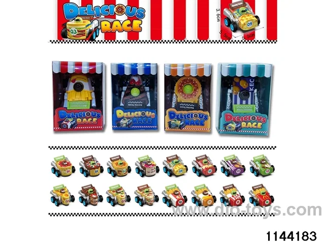 foodstuffs pull back car