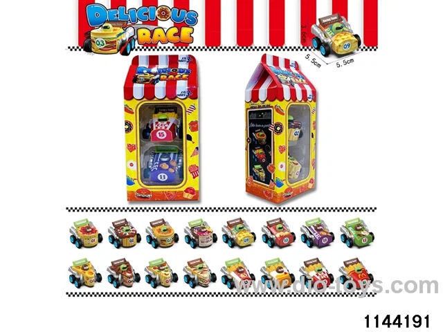 foodstuffs pull back car