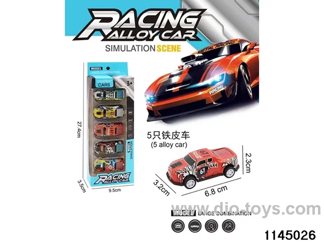 6.8cm pull back car set