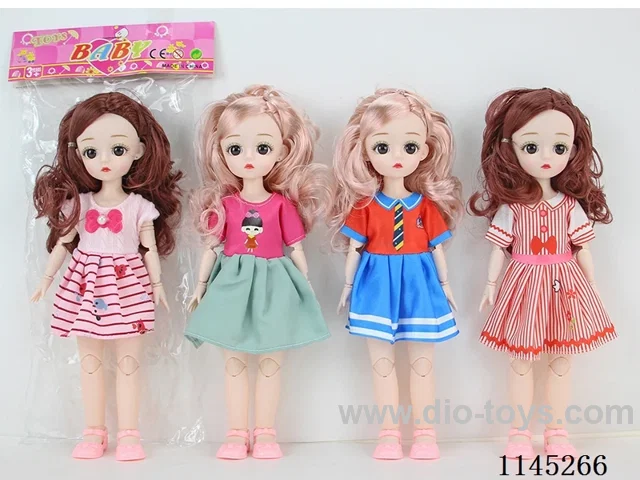 12’ 30cm 23 jointed 3D doll with butterfly wings mixed bag