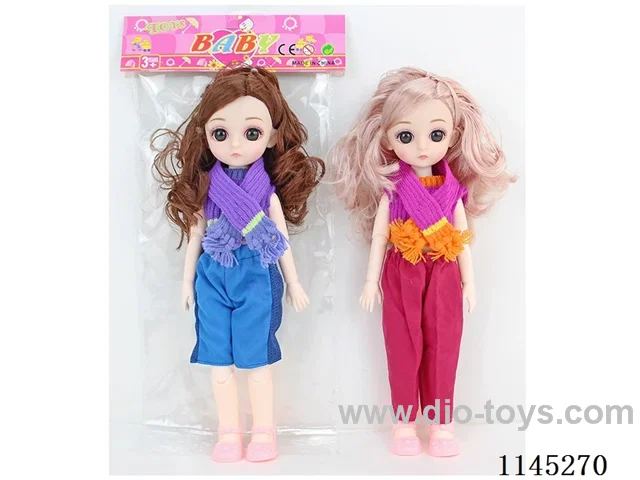 12’ 30cm 13 jointed 3D doll, two mixes