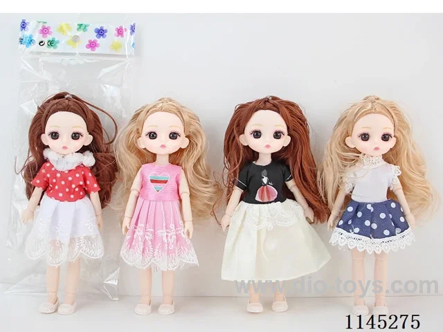 8’ 20cm 13 jointed 3D dolls mixed bag