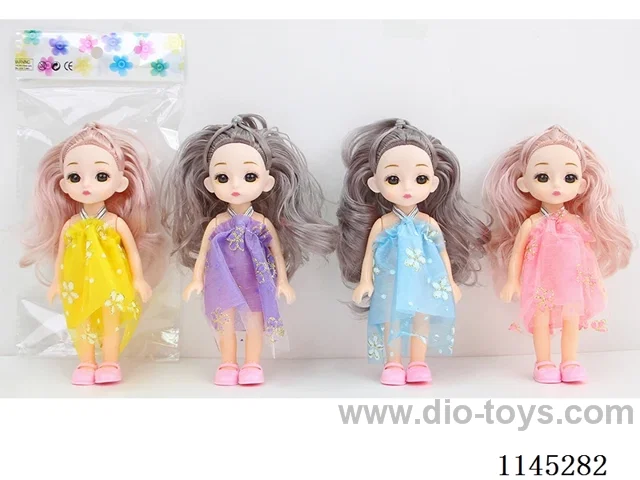 6’ 15cm 5 jointed solid 3D dolls mixed bag