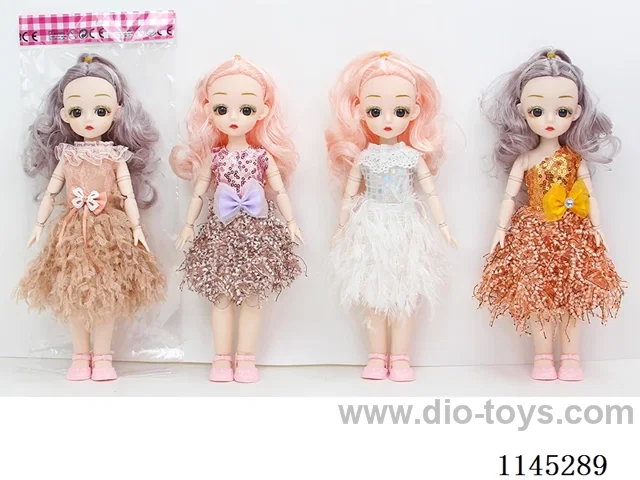 12’ 30cm 21 jointed solid 3D dolls mixed bag
