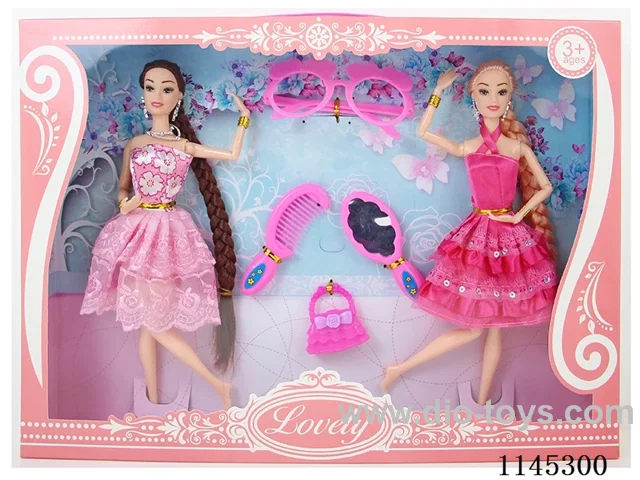 2 solid 11’ 11 jointed Barbie