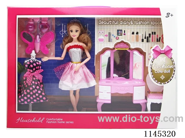 11.5’ 11 jointed solid Barbie dresser