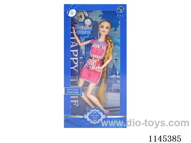 11.5’ 30cm 11 jointed solid colourful eye barbie