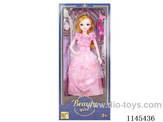 22’ 54cm 21 joints solid body live eye Barbie + accessories