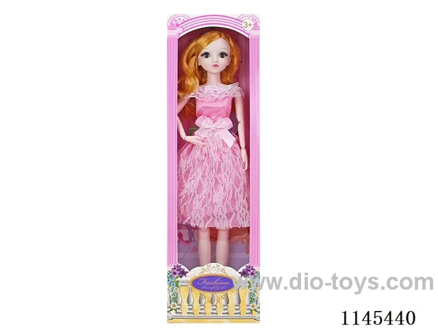 22’ 54cm 21 joints solid body with live eyes Barbie