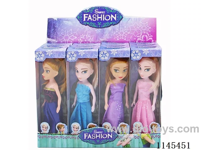 7 inch 15cm high solid doll 12pcs set
