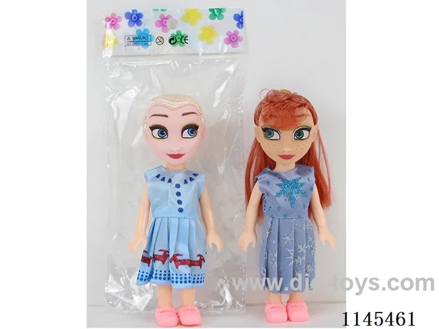 6’ 16cm 5 jointed solid body colour print eye doll two mixes
