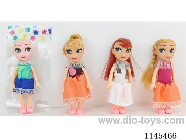 6’ 16cm 5 jointed solid body colour print eye dolls mix and match