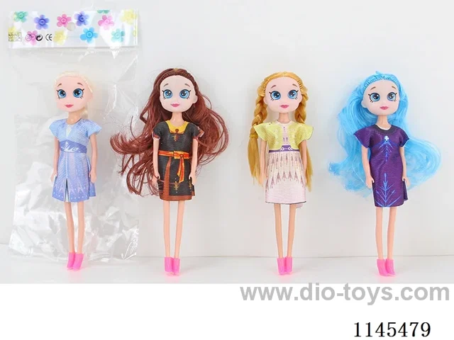 7’ 16cm 5 jointed Solid Colour Print Eye Doll Mixed Pack
