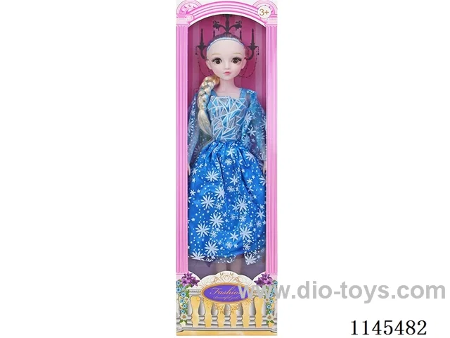 22’ 52cm 5 jointed hollow body with live eyes musical doll