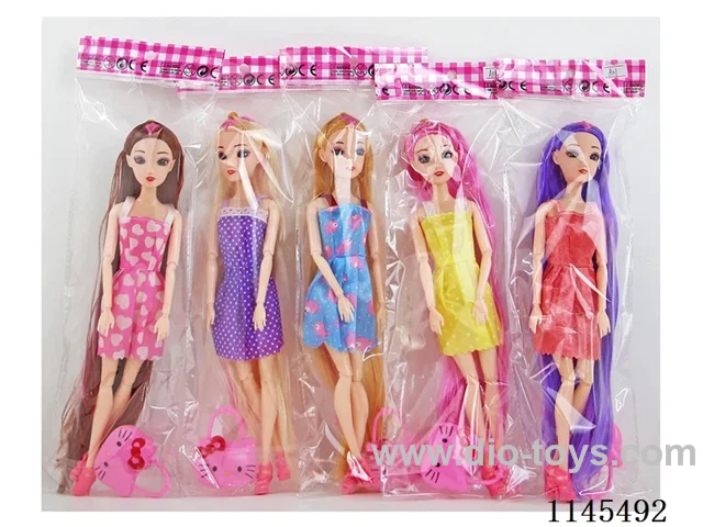 11 joints solid 3D real eye dolls mixed bag with heiio kitty bag