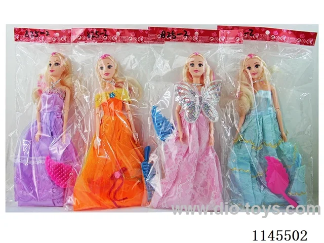 11’ 9 jointed Solid Barbie with Comb Pouch Various Mixed