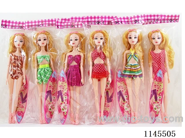 11 joints 11.5’ solid 3D 3D eye doll with surfboard goggles