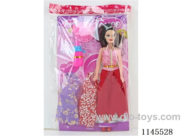 11.5 inch 27cm empty body colourful print eye Barbie + clothes + bottle + hat