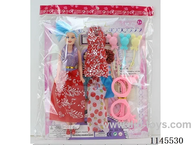 11 inch 27cm empty body Barbie + clothes + glasses + balloon