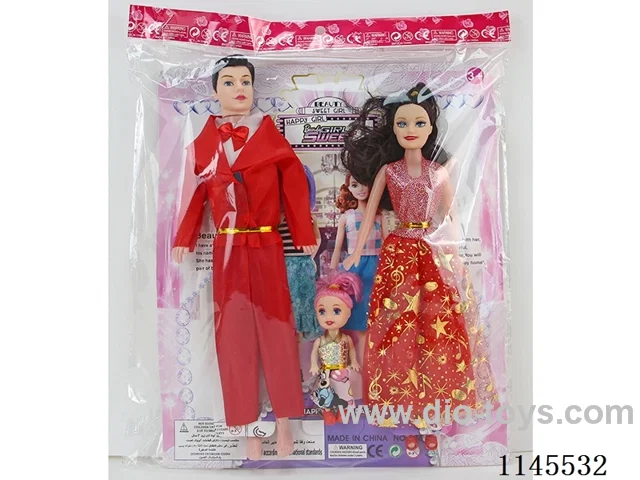 11.5‘ 30cm Empty Body Male Barbie + 11.5’ Empty Body Female Barbie + 3’ Solid Dolls