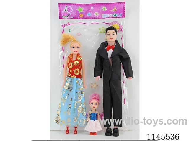 11.5‘ 30cm Empty Body Male Barbie + 11.5’ Empty Body Female Barbie + 3’ Solid Dolls