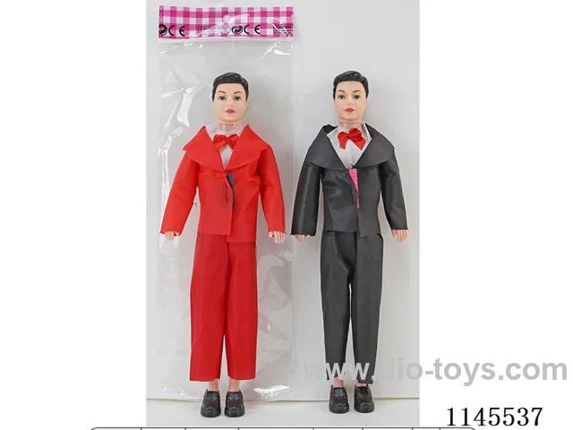 11.5’ 30cm 3 jointed empty body colour print eye suit suit man doll two mixes