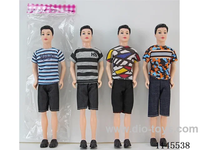 11.5’ 30cm 3 jointed solid body colourful print eye man dolls many mixes