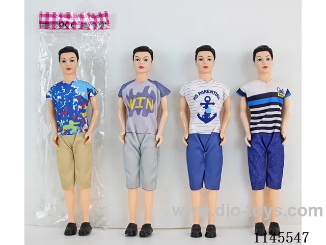 11.5’ 30cm 3 joints solid body colourful printing eyes men's Barbie four mixes