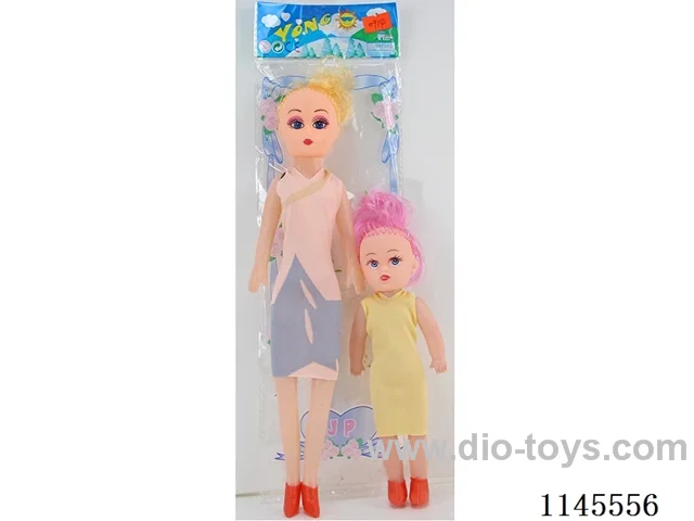 9 inch 22cm empty body 5 jointed colour print eye doll + 14 inch 30cm empty body 5 jointed colour print eye Barbie