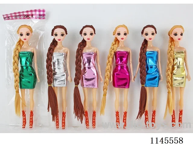 11.5’ 30cm 9-jointed solid body 3D real eye Barbie variety mixing