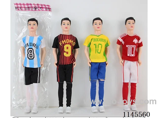 11.5’ 30cm 3 jointed solid colour print eyeballs boys Barbie assorted mix