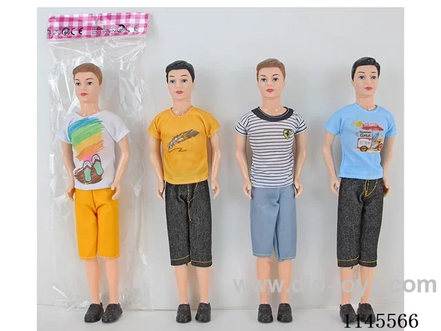 11.5’ 30cm 3 Jointed Solid Colour Print Eye Male Barbie Variety Pack