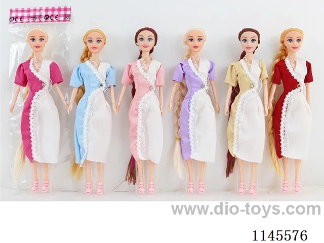 11.5’ 30cm 9 jointed solid colourful eye Barbie assortment