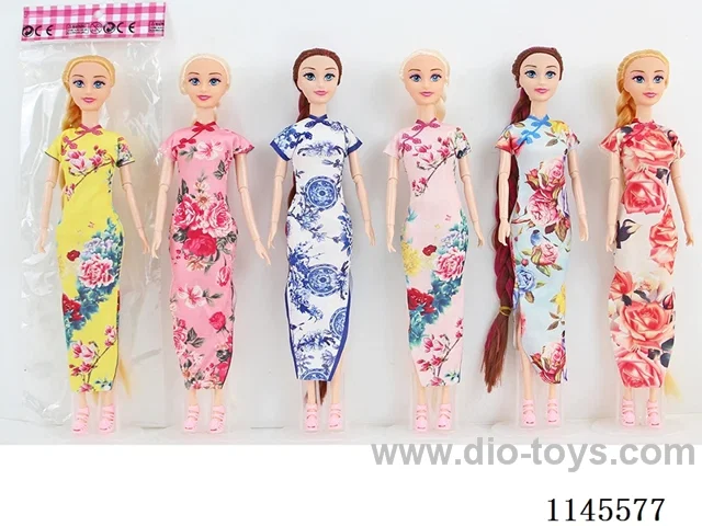 11.5’ 30cm 9 jointed solid colour print eye Barbie assortment