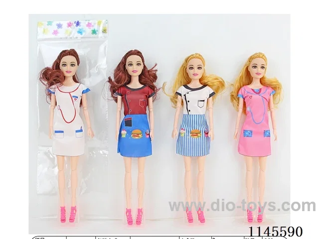 11.5’ 30cm 11 jointed solid colourful eye Barbie assortment